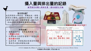 攝入量與排出量的記錄/19C