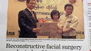 Reconstructive facial surgery conducted on Myanmar girl